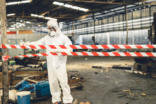 Professional Crime Scene Cleanup technician working in Long Branch, NJ